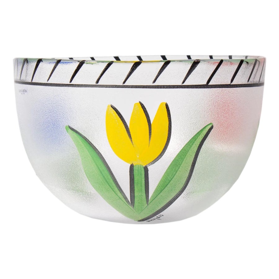 KOSTABODAチューリップ大皿Ulrica Hydman超美品30cm Ulrica Hydman Kosta Boda “Tulipa” Glass Bowl | Chairish