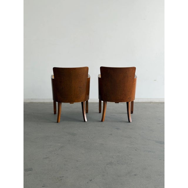 Pair of Art Deco RMS Caronia Ocean Liner Chairs Circa 1947 For Sale - Image 12 of 12