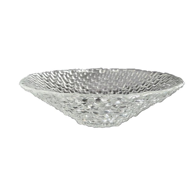 Mid-Century Modern Vintage Pilgrim Glass Textured Glass Bowl For Sale - Image 3 of 14