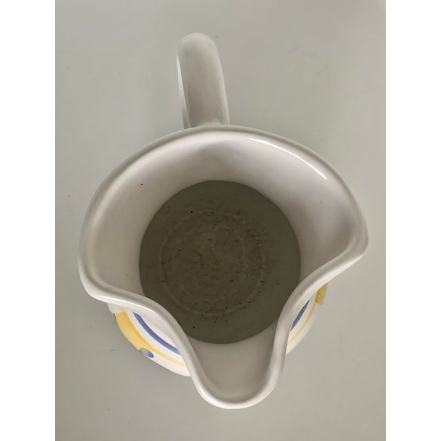 Italian Early 21st Century 'Zafferano' by Caleca, Petite Hand-Painted Pottery Pitcher For Sale - Image 4 of 10