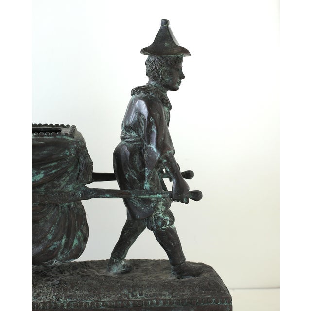 1990s Maitland-Smith Bronze Sculpture of Boys With a Litter For Sale - Image 14 of 16