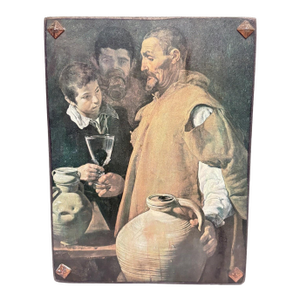 Mid 20th Century Diego Velázquez 'The Waterseller of Seville' Lithograph on Board