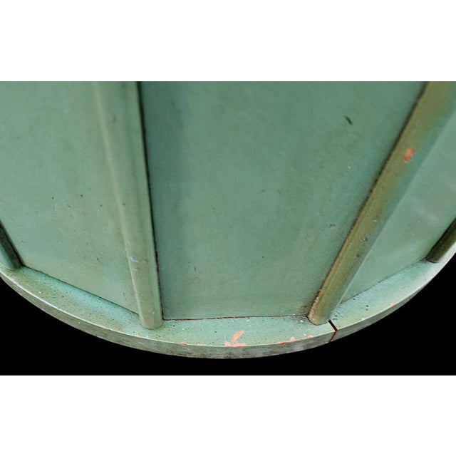 Mid 20th Century Vintage Hickory Manufacturing Company Cylindrical Pedestal Bar Cabinet For Sale - Image 5 of 8