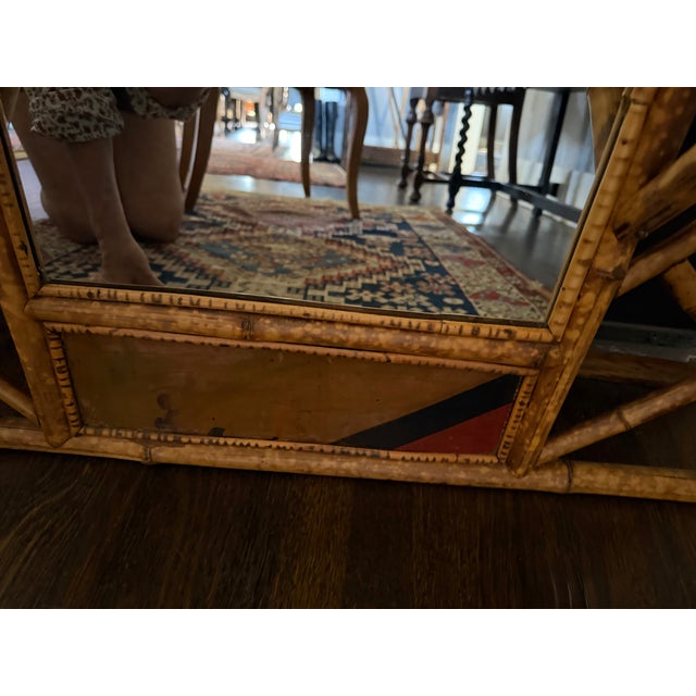 19th Century English Bamboo Mirror For Sale - Image 10 of 17