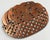 Farmhouse Vintage Fruit Basket Motif Copper Trivet For Sale - Image 3 of 5