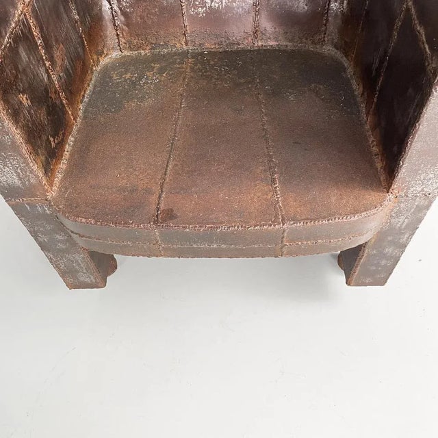 Italian Modern Iron Chair by Anacleto Spazzapan, 1990s For Sale - Image 10 of 18