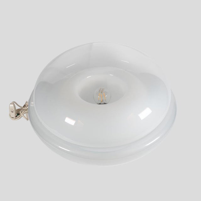 Glass Vintage Space Age Table Lamp, 1970s For Sale - Image 7 of 8