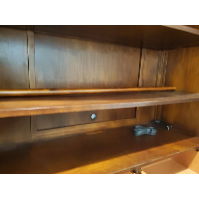 Brown Neiman Marcus Armoire by a.r.t. Furniture in Warm Pomegranate For Sale - Image 8 of 12