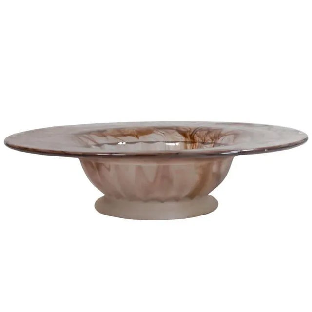 Glass German Oralite Bowl from Walther Glass, 1930s For Sale - Image 7 of 7