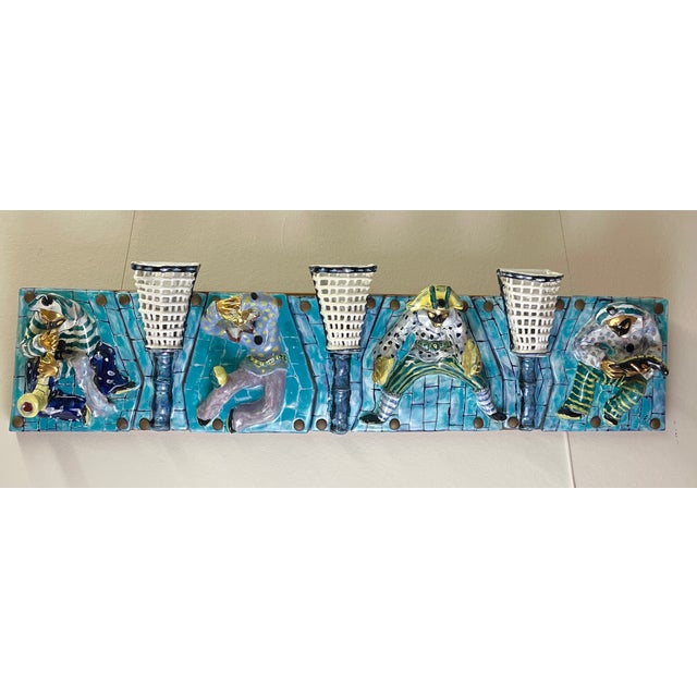 Panel with 7 Tiles and Lights in Ceramic from San Polo, Italy, 1950s For Sale - Image 17 of 17