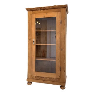 Art Nouveau Farmhouse Display Cabinet in Glass, 1890s For Sale