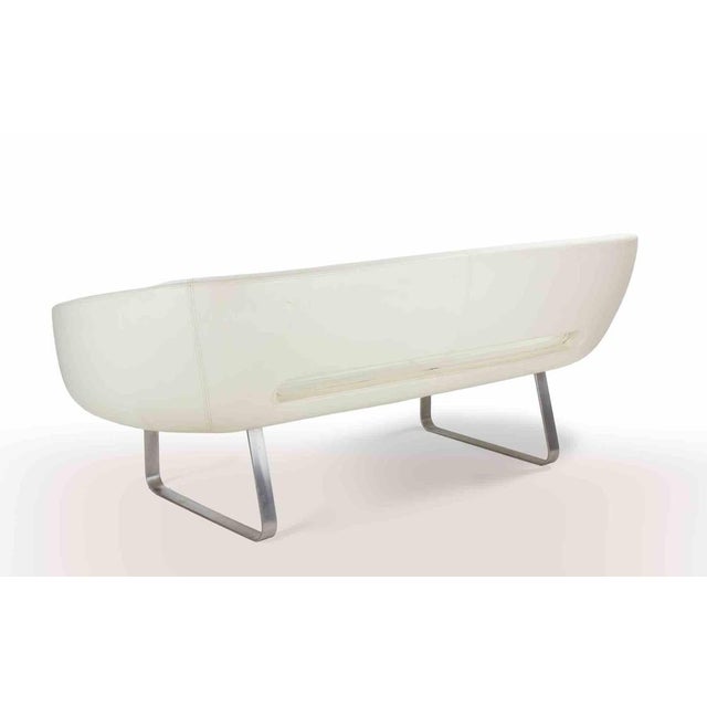 White Vintage Rive Droite Sofa & Chairs by Patrick Norguet for Cappellini, Set of 3 For Sale - Image 8 of 12