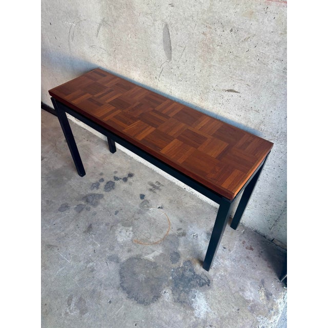 Mid-Century Modern 1950s j.b. Van Sciver Parquet Top Console Table - Mid-Century Modern For Sale - Image 3 of 9