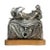 Silver Metal Sculpture Musical Box by Omero Taddeini, 1940s For Sale