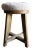 Jasper White Oak Swivel Counter Stool With Genuine Sheepskin Upholstery Mb For Sale