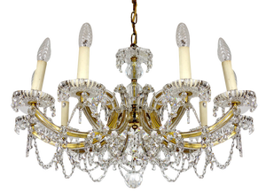 Maria Theresia Style Lead Crystal Chandelier, 1970s
