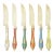 Vintage Colorful Enamel Knives in Gift Box From Siam / Thailand, Set of 6 For Sale