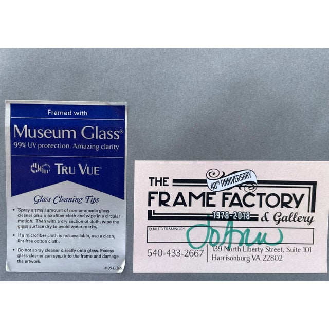 Wood Early 1900s "Mary Tolley Noell, Reading the Tea Leaves" Oil Painting For Sale - Image 7 of 7