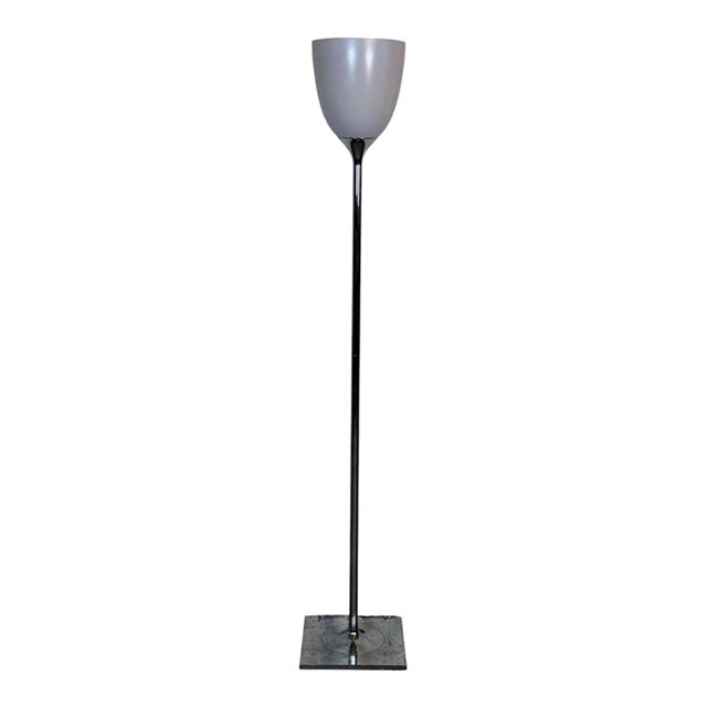 Late 20th Century Mid-Century Modern Style Space Age Atomic Chrome Floor Lamp For Sale