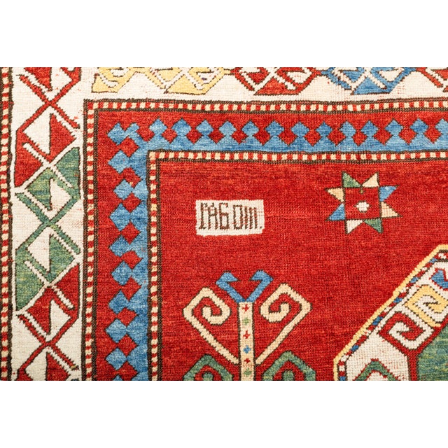 Late 19th Century Antique Caucasian Kazak Rug 5'8" X 9'10'' For Sale - Image 5 of 13