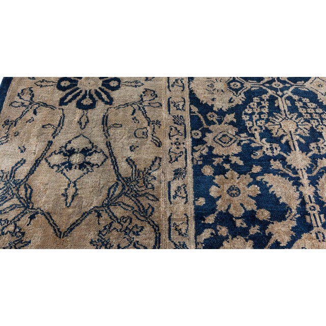 Brown Authentic 19th Century Indian Agra Rug For Sale - Image 8 of 8