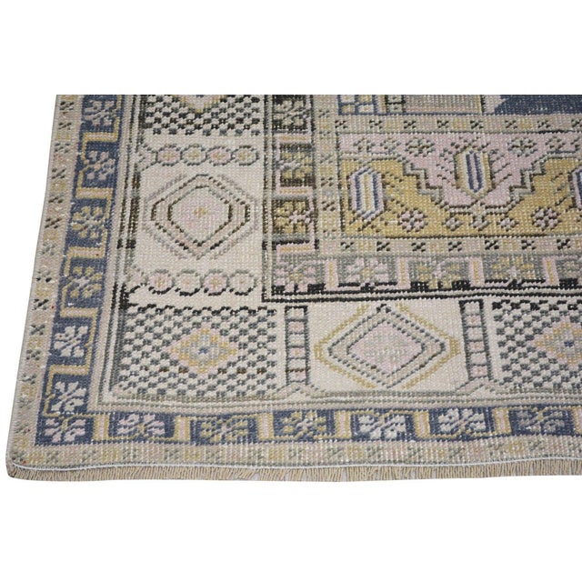 Vintage Turkish Anatolian Hand Knotted Wool Rug, 4'5''x7'7'' For Sale - Image 4 of 5