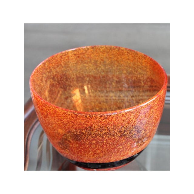 Murano Glass Orange Vases, 1979, Set of 2 For Sale - Image 6 of 11
