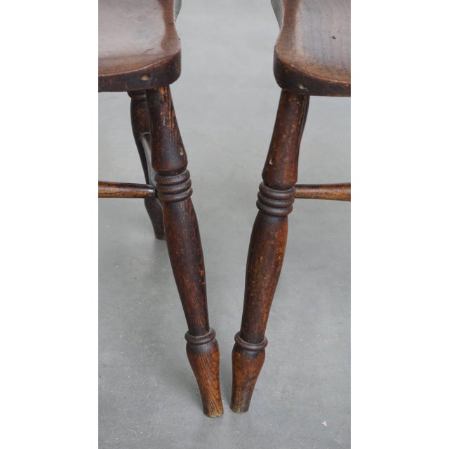 Antique English Oxford Dining Chairs, Set of 10 For Sale - Image 10 of 14