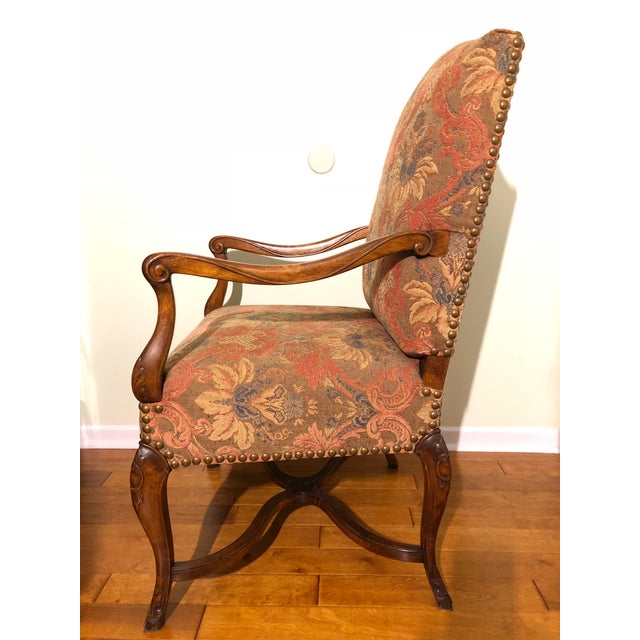 19th Century Baroque Style Italian Walnut Armchair