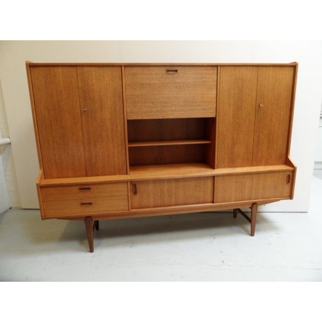 Mid-Century Modern Dutch Oak High Board, 1950s For Sale - Image 15 of 15