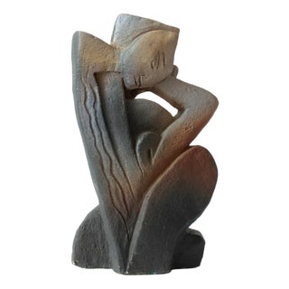 Abstract Figure in Ceramic, 1980s For Sale