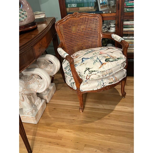 From an estate just outside of New Orleans, this petite fauteuil has all of the features. The Louis XV style frame is most...