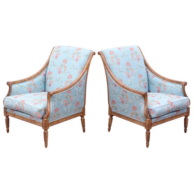 Antique Revival Gilt and Chinoiserie Armchairs by R. Griffiths LTD, 2003, Set of 2 For Sale - Image 3 of 12