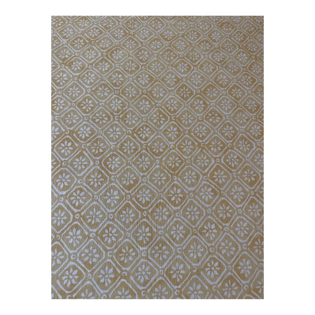 Namay Samay Bau Zhu Pale Yellow 6 1/2 Yards Fabric For Sale