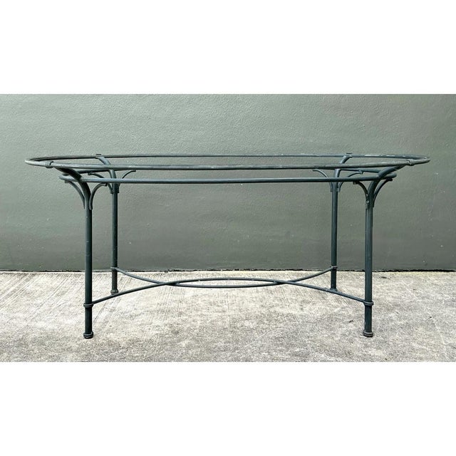 Brown Jordan Vintage Metal Oval Table For Sale In West Palm - Image 6 of 12