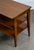 1960s Mid Century Modern Table Solid Wood End Side Nightstand 3 Tier Vintage Rectangular For Sale In Sacramento - Image 6 of 12