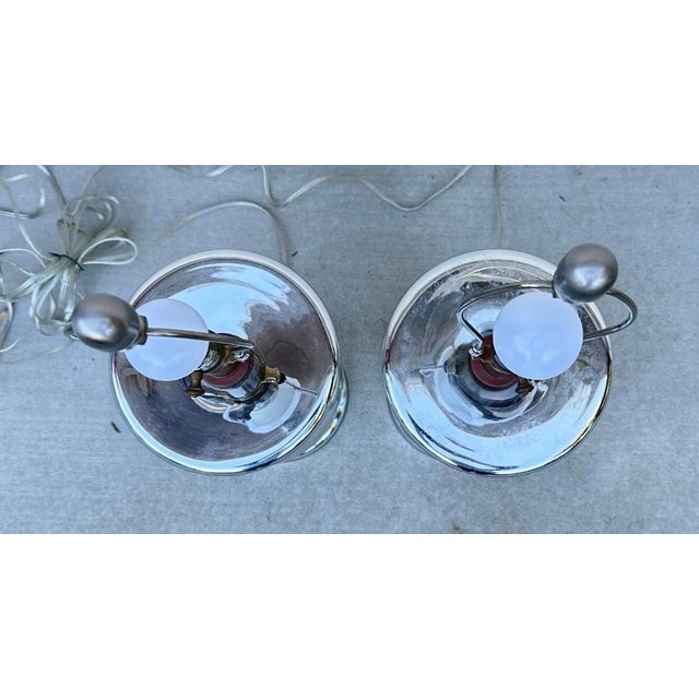 Bull Nose Cylinder Mercury Glass Table Lamps - a Pair For Sale - Image 18 of 18