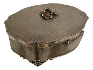 Early 20th Century Art Nouveau Silver Casket, Italy, 1890s