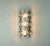 Kinkeldey Mid-Century Crystal Glass and Chrome Wall Light with 6 Glass Prisms from Kinkeldey, 1960s For Sale - Image 4 of 11