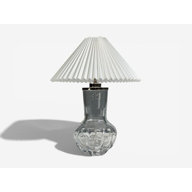 Olle Alberius, Table Lamp, Blown Glass, Chromed Metal, Sweden, 1970s For Sale In New York - Image 6 of 8