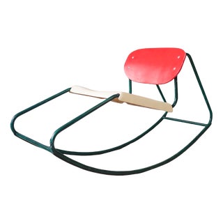 Rocking Chair in the Style of Dirk Van Sliedrecht, 1960s For Sale