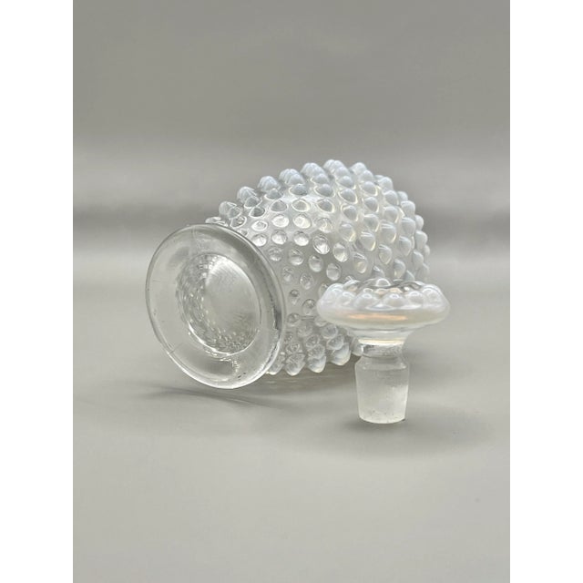 Mid 20th Century Mid 20th Century Fenton Glass “Moonstone” Perfume Bottle For Sale - Image 5 of 7