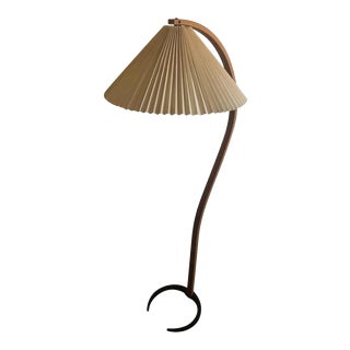Vintage 1970s Danish Modern Bentwood Floor Lamp by Caprani Light For Sale