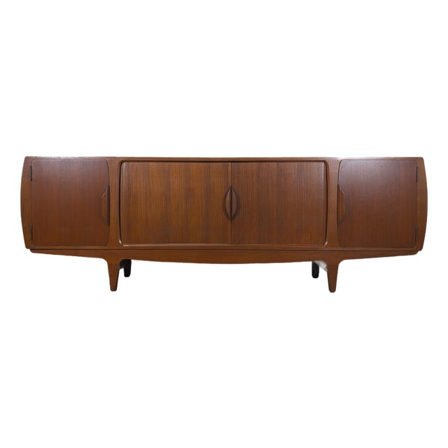 1950s Mid Century Danish Modern Teak Sideboard by Johannes Andersen for Uldum, Attributed For Sale