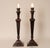 Beige Vintage French Traditional Neoclassical Tablelamps Cast Iron Bronze With Beige Linen Shade - A Pair For Sale - Image 8 of 9