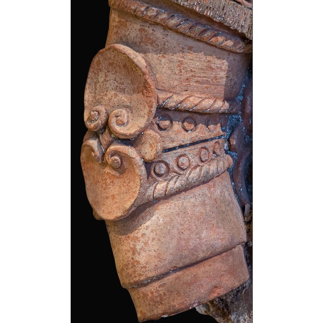 Tan Bust of a Crusader, 19th Century, Terracotta For Sale - Image 8 of 10