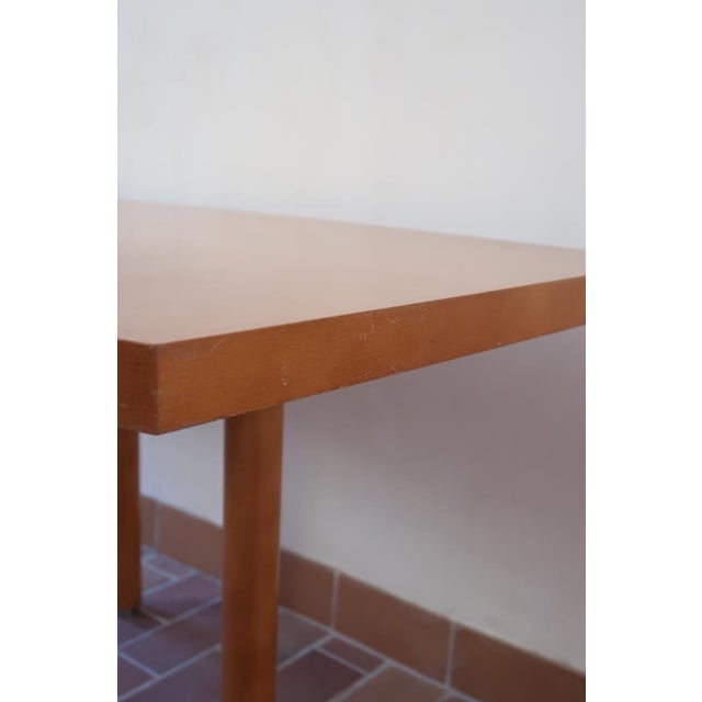 Large Scandinavian Modern Dining Table with Boat-Shaped Top, 1980s For Sale - Image 17 of 18