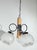 1970s 1970's Wood, Chrome & Glass Italian Fixture - 2 For Sale - Image 5 of 10