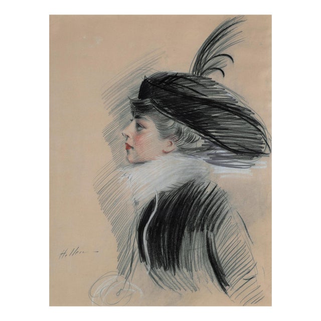 After Paul César Helleu, Portrait of Belle Da Costa Greene, Serigraph For Sale
