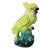 Vintage Coastal Tropical Cockatoo California Pottery Figurine For Sale